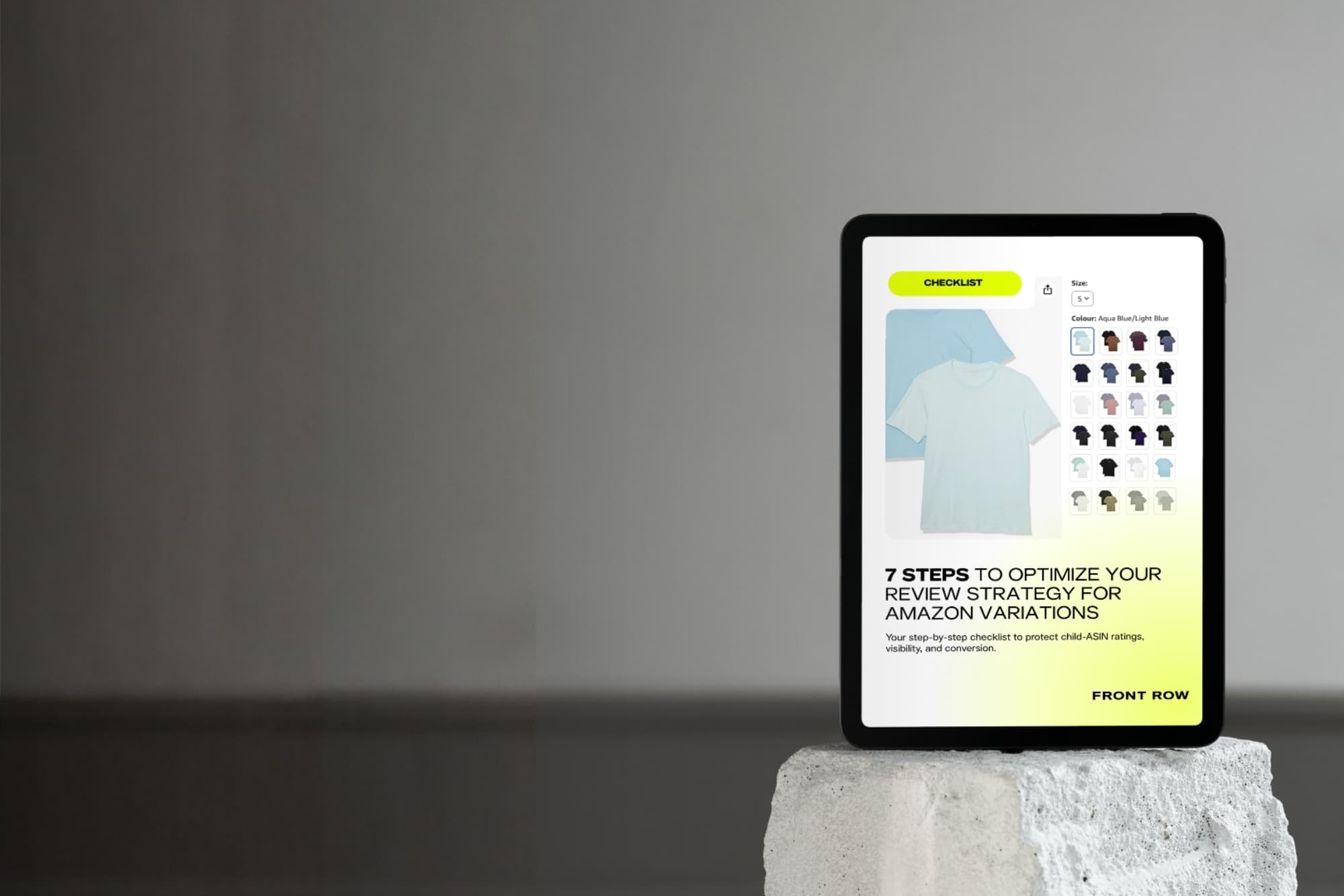 Amazon Product Variations Checklist in English