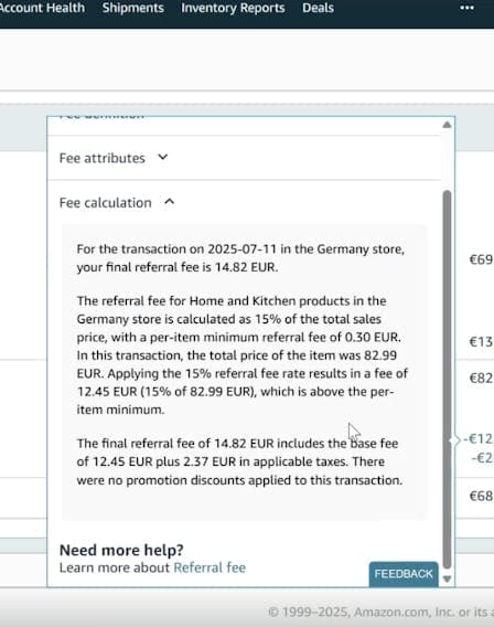 Amazon’s New Fee Explainer Tool: More Transparency, Fewer Margin Surprises