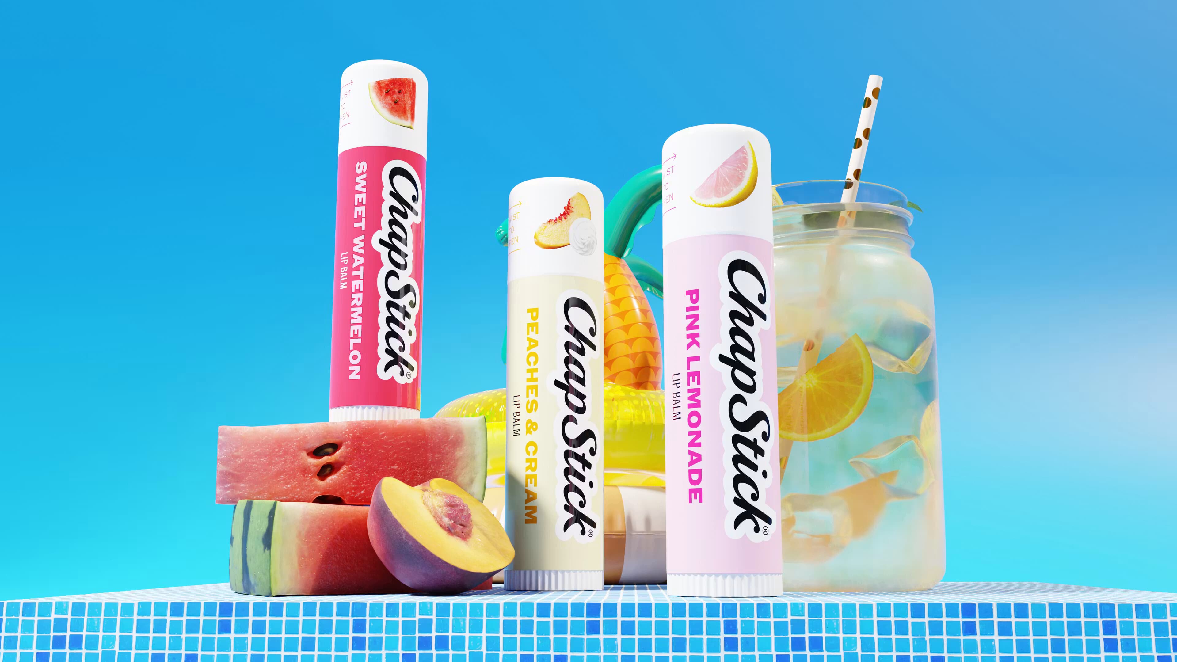 Chapstick watermelon and summer flavors