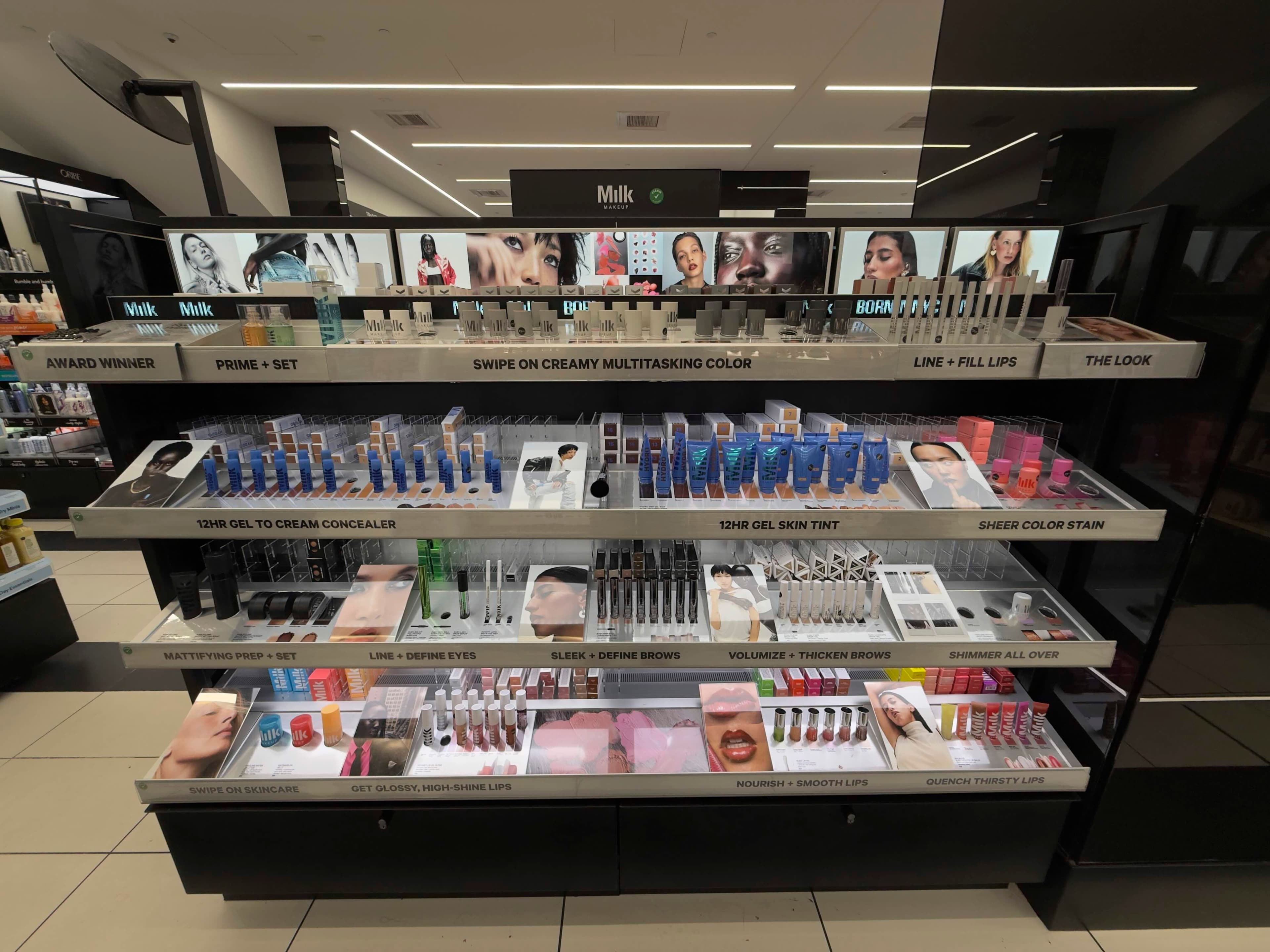 IRL photo of the activation live in Sephora, Milk Makeup case study
